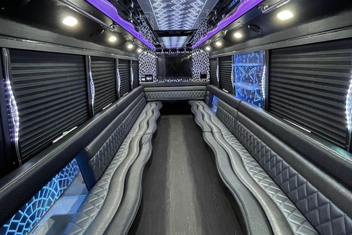 San Diego Party Bus Interior