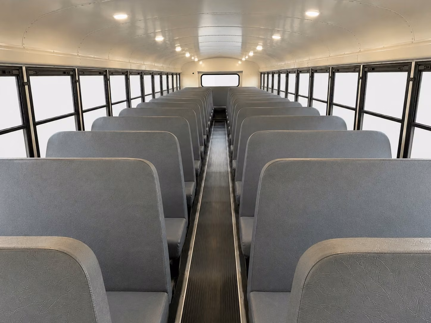 school bus inside